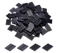 FINGERINSPIRE 100 bases de soporte de plástico negro, 3,2 x 2,4 cm, figura de acción, base de soporte, modelo de pantalla, reutilizables, 4 pines, modelo de soporte, para figura de acción GI Joe Motu