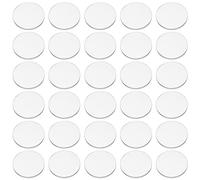 FINGERINSPIRE 100 Unidades Hojas acrílico círculos Transparentes 25mm Circulares en Miniatura Bases en Blanco acrílico Mini Base Plana Redonda acrílico para miniaturas Wargame Navidad Craft Llavero