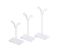 FINGERINSPIRE 15 soportes acrílicos para arete, organizador transparente de joyas, soporte para colgar pendientes (3 alturas, 8 cm, 10 cm, 12 cm), 3 piezas/juego