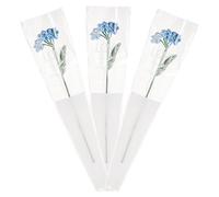 FINGERINSPIRE 3 Piezas de Ganchillo Forget Me Not Flower Azul Cielo Claro Hecho a Mano Crochet Forget Me Not Ramo de Flores de algodón para Tejer Flores Artificiales para Ramo de Boda, Regalo