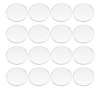 FINGERINSPIRE 30 unidades hojas acrílico círculos transparentes 50mm circulares miniatura bases blanco acrílico plano redondo base acrílico para miniaturas Wargame Halloween Navidad Craft llavero