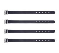 FINGERINSPIRE 4 correas de extensión tradicionales Kilt Hebillas de cinturón de piel sintética 42 x 2,5 cm Cinturón ajustable de cuero negro con hebilla de metal Cinturón de mujer para abrigos