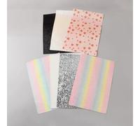FINGERINSPIRE 7 piezas de papel de hierro con cuentas de fusible con purpurina de 30,3 x 20,3 cm, multicolor, reutilizables, para planchar, se adapta a cuentas de 2,6 mm y 5 mm, papel de planchado