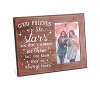 FINGERINSPIRE Good Friends are Like Stars, You Know They Always There, Marco de fotos de madera de 10 x 15 cm, marco de fotos de cumpleaños único BFF, regalos de amistad para mejor amigo