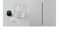 FINGERINSPIRE Juego de 10 botellas difusoras de varillas con 50 varillas negras, botellas difusoras de vidrio de 100 ml, botella de fragancia recargable, repuesto para sala de estar, hotel