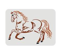 FINGERINSPIRE Plantilla de caballo de 29,7x21cm plantillas de pintura de dibujo de caballos reutilizable para correr decoración del hogar plantilla para pintar en piso de madera ventana de pared
