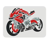 FINGERINSPIRE Plantilla de motocicleta para pintar 29,7x21cm plantilla grande para motocicletas, moteros, plantillas reutilizables para vehículos plantilla para pared, azulejos, lienzo, tela