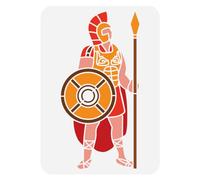 FINGERINSPIRE Plantilla de pintura de soldado romano de 21 x 29,7 cm, plantilla de soldado, plantilla de pintura de soldado, motivos vintage, plantilla para pintar en pared, muebles de madera,