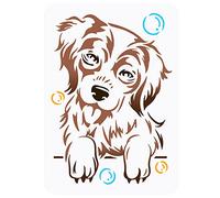 FINGERINSPIRE Plantilla Pintura Perro Beagle 21x29.7cm Dibujo Mascota Reutilizable Artesanal para Decoración Del Hogar Animal Pared Muebles Madera Tela