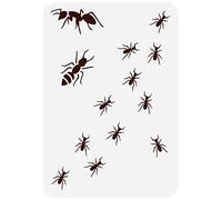 FINGERINSPIRE Plantillas de dibujo de colonias de hormigas de 29.7x21 cm, plantillas de plástico reutilizables con temática de animales, azulejos, suelos