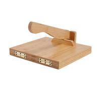 FINGERINSPIRE Prensa de tortillas de bambú 25 cm prensa mexicana de madera natural ideal para tortillas y tacos mexicanos caseros fácil de limpiar