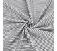 FINGERINSPIRE Tela de Algodón a Rayas de 1.6 m de Ancho, Color Gris Claro y Blanco Versátil Tela de Costura con Patrón de Rayas de 2mm de Ancho para Manualidades Manualidades Costura Decor del Hogar