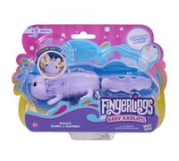 Fingerlings Axolotl Interactivo para bebé, Auggie (Morado), Nada y se Ilumina