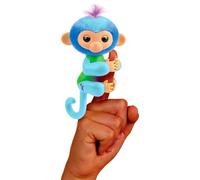 FINGERLINGS Magic Moods MICA - Cuelga Mica en tu dedo - Su corazón se enciende según tu estado de ánimo - Peluche electrónico para niños a partir de 5 años - Mono interactivo 70 sonidos y reacciones -