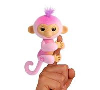 Fingerlings Nuevo Mono bebé Interactivo 2023 reacciona al Tacto - Más de 70 Sonidos y reacciones - Harmony (Rosa)