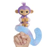 Fingerlings Snuggle Tails - Interactive Purple Monkey (Coco), with fluffy tail,