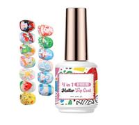 Fingernail Art Top Coat - Glossy Smudge Proof Protection Wipeable Smooth Fluid Texture, UV LED + No Yellowing Formula | Professional Grade Polymer Resin - For Salon & Studios