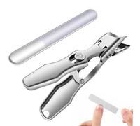 Fingernail Clipper, recortador de uñas - Kit de uñas de manicura anti-Splash,Herramientas de cuidado personal de la cabeza en ángulo, clip de uñas de los pies para preparación de viajes, manicura en e