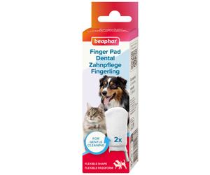 FINGERPAD DENTAL - limpiador dental para perros/gatos, 2 unidades.