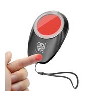 Fingerprint Ink Pad - Portable Fingerprint Pad, Waterproof Stamp Ink Pads with Lanyard, Professional Red Stamp Pads, for Identification Notary Security, Ideal for Workplace Field Agent Work