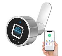 Fingerprint - Lock, Smart Lock with Bluetooth & Fingerprint, Keyless Drawer Furniture Lock, USB Charging Fingerprint Lock, ideal para el hogar, oficina, muebles, Mailbox (20 mm)