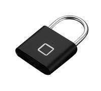 Fingerprint Locker Lock - Smart Zinc Alloy Security Padlock for Storage Use | Biometric Touch Sensor System with Rust Resistant Metal Body, Keyless Access Design for Gym School Cabinet Shed Gate
