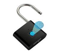 Fingerprint Padlock, Keyless Heavy Duty Rechargeable for Secure Storage Protection, Biometric Unlock Feature, Padlock Category for Gym Locker Shed Gate Door Cabinet School Dorm Use Indoor