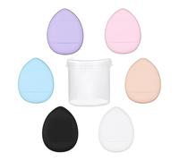 Fingerpuderquaste- Kleine Luftpolster Puderquaste, maquillaje, pierde el polvo aplicador con Etui | Fingerpuderquaste Für Nasses Und Trockenes Make-up Frauen Mädchen Kosmetik Fingerquaste Set