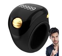 Fingers Clicker - Digital Display Tracker, Electronic Tally Ring | Herramienta manual portátil, dispositivo Tasbeeh giratorio para la relajación de la meditación enfoque espiritual activo Mindfulness