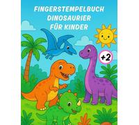 Fingerstempelbuch dinosaurier für Kinder: Punktmalbuch für Kinder (Jungen und Mädchen) | Dinosaurier-Geschenk für Kleinkinder