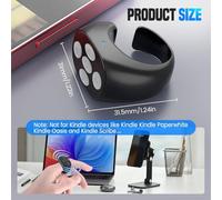 Fingertip Wireless Bluetooth Remote Control for iPhone, Scrolling Ring for Phone Camera, Smart Clicker Fingertips, Finger Tip Controller, Rechargeable Keyboard Hand App Page Turner(Black+Pink)
