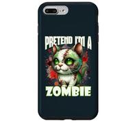 Fingir Im A Zombie Cat Horror Comedia Halloween Diseño Carcasa para iPhone 7 Plus/8 Plus