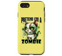 Fingir Im A Zombie Cat Horror Comedia Halloween Diseño Carcasa para iPhone SE (2020) / 7/8