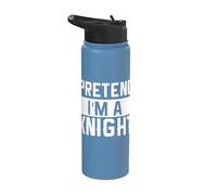 Fingir que soy un caballero Ren Faire Caballero medieval Stainless Steel Insulated Water Bottle