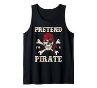 Fingir que soy un pirata divertido Halloween Talk Like a Pirate Day Camiseta sin Mangas