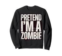 Fingir Que Soy un Zombi Divertido introvertido Halloween Sudadera