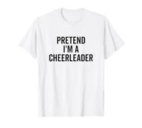 Fingir Que Soy una Animadora Humor Divertido de porristas Camiseta