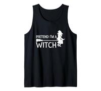 Fingir Que Soy una Bruja de último Minuto Halloween 2025 Camiseta sin Mangas