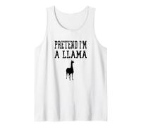 Fingir Que Soy una Llama - Linda Granja de Animales Divertidos y espeluznantes Camiseta sin Mangas