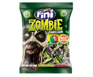 Fini Caramelo + Chicle Zombie Halloween | Sabor Súper Ácido | Efecto Pintalenguas Verde - 65 gr