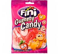 Fini Caramelo de Goma Cubierta de Pica Sabor Fresa - Paquete de 12 x 100 gr - Total: 1200 gr