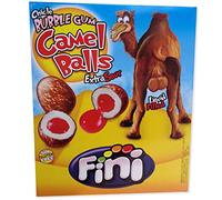 Fini Chicle Camel Bubble Gum Balls Líquido Sour Extra Lleno Caja 200