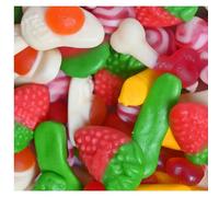 FINI CINEMA MIX 1KG, Surtido de golosinas en formato brillo. Encontrarás Dedos, Huevos, Besos Twisty, Huesos y Fresas. 1 Kg, con unas 143U aproximadamente. MEZCLA PERFECTA SABOR TOP ORIGINAL