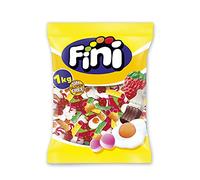 Fini Cinema Mix - Surtido De Golosinas, Caramelos De Goma, Dedos, Huevos, Huesos y Fresas de Chuche - 1 kg