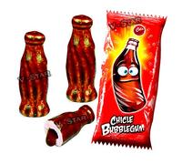 FINI COLA Botellas con relleno líquido Bubblegum retro dulces y dulces (100)