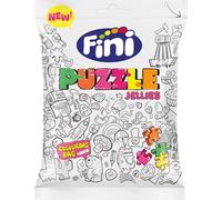 Fini - Golosina Puzzle Mix | Gominola con Forma de Puzzle con Sabores de Fresa, Naranja, Limón y Melón | Chuches Ideales para Eventos, Fiestas, Cumpleaños, Piñatas o Halloween - 90g