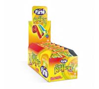 Fini - Roller Fantasía Regaliz | Lengua Enrollada con Azúcar | Gominola en Estuche de 18 unidades | Sabor Tutifrutti.