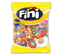 Fini Little Mix Goma Pica, Golosinas Pica Pica, Ositos Gominola, Huevos Chuches, Mezcla de Frutas, 1 Kg APROX 500U SABOR TOP ORIGINAL MEZCLA PERFECTA