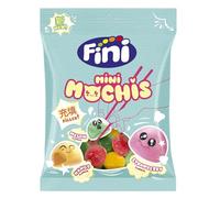 Fini - Mini Mochis de Goma | Chuches Rellenas | Sabor Melón, Fresa y Mango | Bolsa de 90g.