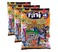 Fini Scary Party Mix | Surtido de Dulces Halloween con Gominolas, Piruletas, Geles y Chicles - 180 gr (Paquete de 3)